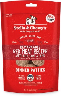 Three Blue Dogs Stella And Chewy's Remarkable Red Meat Freeze-Dried Raw Dinner Patties 1 Three Blue Dogs Stella And Chewy's Remarkable Red Meat Freeze-Dried Raw Dinner Patties