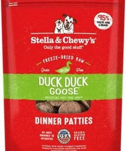 Stella And Chewy's Duck Duck Goose Freeze-Dried Raw Dinner Patties Three Blue Dogs 10 Stella And Chewy's Duck Duck Goose Freeze-Dried Raw Dinner Patties Three Blue Dogs