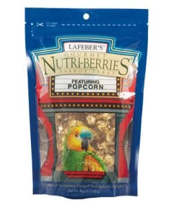 Lafeber Parrot Popcorn Nutri-Berrie Treats Three Blue Dogs