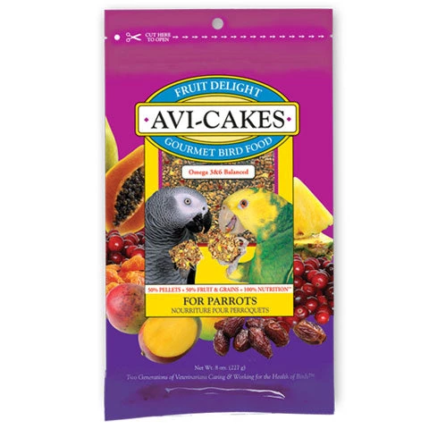 Lafeber Fruit Delight Avi-Cakes For Parrots 8oz 1 Lafeber Fruit Delight Avi-Cakes For Parrots 8oz