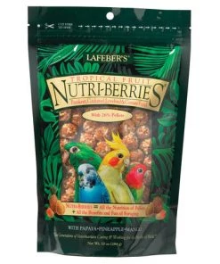 Three Blue Dogs Lafeber Tropical Fruit Nutri-Berries For Cockatiels 10oz