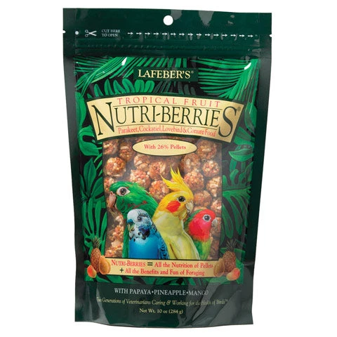 Three Blue Dogs Lafeber Tropical Fruit Nutri-Berries For Cockatiels 10oz 1 Three Blue Dogs Lafeber Tropical Fruit Nutri-Berries For Cockatiels 10oz