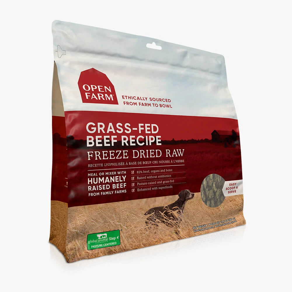 OPEN FARM Grass-Fed Beef Freeze Dried Raw Dog Food 1 OPEN FARM Grass-Fed Beef Freeze Dried Raw Dog Food