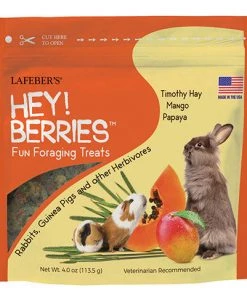 Three Blue Dogs Lafeber Hey!Berries For Rabbits, Guinea Pigs & Other Herbivores