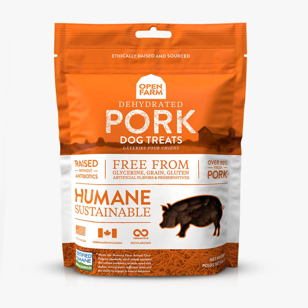 Three Blue Dogs OPEN FARM Dehydrated Pork Treats 1 Three Blue Dogs OPEN FARM Dehydrated Pork Treats