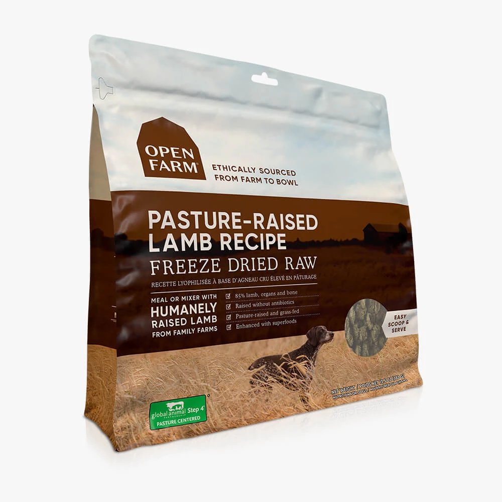 OPEN FARM Pasture-raised Lamb Freeze Dried Raw Dog Food 1 OPEN FARM Pasture-raised Lamb Freeze Dried Raw Dog Food