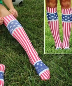 New CranBarry USA Flag Hocsocx