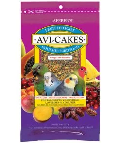 Lafeber Fruit Delight Avi-Cakes For Small Birds 8oz Three Blue Dogs