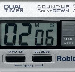 New CranBarry Robic Handheld Dual Timer With Alarm Team Sports