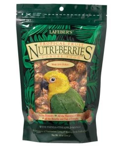Lafeber Tropical Fruit Nutri-Berries For Conures 10oz Three Blue Dogs