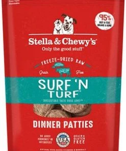 Three Blue Dogs Stella And Chewy's Surf ‘N Turf Frozen Raw Dinner Patties