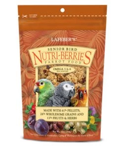 Lafeber Senior Bird Nutri-Berries For Parrot Three Blue Dogs