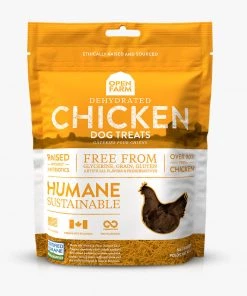 OPEN FARM Dehydrated Chicken Treats Three Blue Dogs
