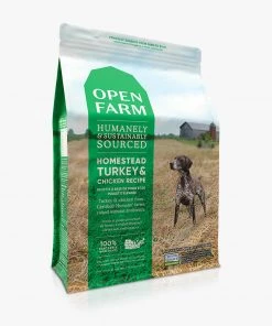 OPEN FARM Homestead Turkey & Chicken Dry Dog Food Three Blue Dogs