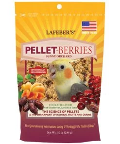 Lafeber Pellet-Berries For Cockatiels 10oz Three Blue Dogs