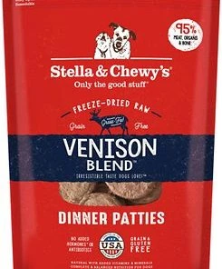 Three Blue Dogs Stella And Chewy's Venison Blend Frozen Raw Dinner Patties