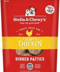 Stella And Chewy's Chewy’s Chicken Frozen Raw Patties Three Blue Dogs