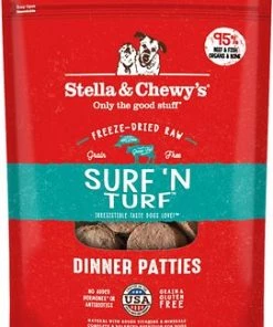 Three Blue Dogs Stella And Chewy's Surf ‘N Turf Frozen Raw Dinner Patties