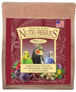 Lafeber Senior Bird Nutri-Berries For Parakeet & Cockatiel Three Blue Dogs 5 Lafeber Senior Bird Nutri-Berries For Parakeet & Cockatiel Three Blue Dogs