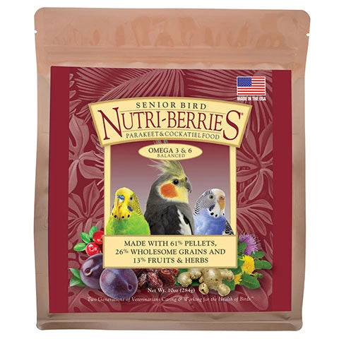 Lafeber Senior Bird Nutri-Berries For Parakeet & Cockatiel Three Blue Dogs 3 Lafeber Senior Bird Nutri-Berries For Parakeet & Cockatiel Three Blue Dogs