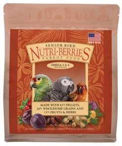 Lafeber Senior Bird Nutri-Berries For Parrot Three Blue Dogs