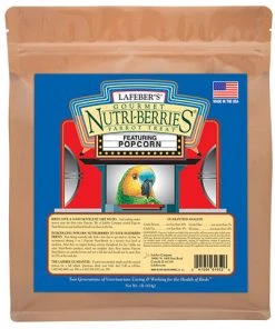 Lafeber Parrot Popcorn Nutri-Berrie Treats Three Blue Dogs 6 Lafeber Parrot Popcorn Nutri-Berrie Treats Three Blue Dogs