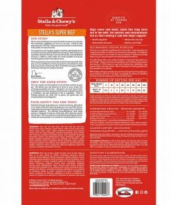 Stella And Chewy's Stella’s Super Beef Freeze-Dried Raw Dinner Patties Three Blue Dogs