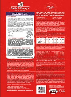 Stella And Chewy's Absolutely Rabbit Frozen Raw Dinner Patties Three Blue Dogs 2 Stella And Chewy's Absolutely Rabbit Frozen Raw Dinner Patties Three Blue Dogs