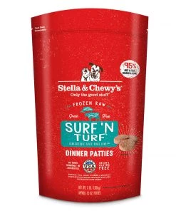 Three Blue Dogs Stella And Chewy's Surf ‘N Turf Frozen Raw Dinner Patties