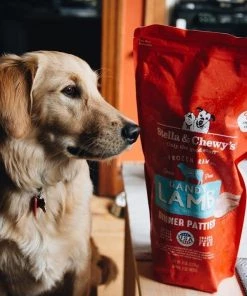 Stella And Chewy's Dandy Lamb Frozen Raw Dinner Patties Three Blue Dogs