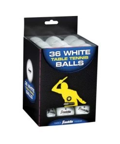 Game Room FRANKLIN 36 PACK- 40MM (1) STAR WHITE TABLE TENNIS BALLS