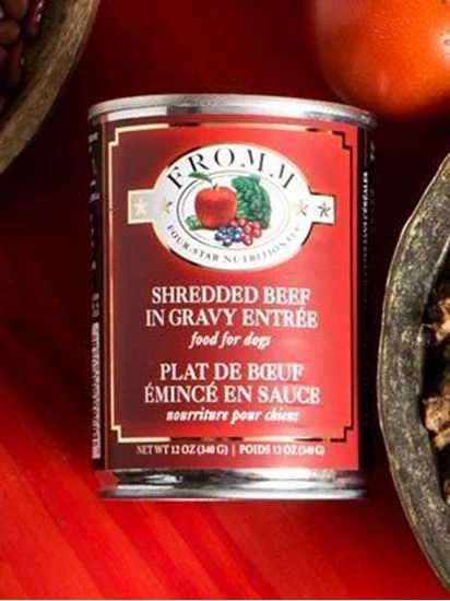 Fromm Shredded Beef In Gravy Entrée Dog Food 1 Fromm Shredded Beef In Gravy Entrée Dog Food