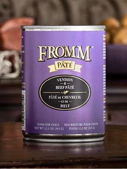 Fromm Gold Venison & Beef Pâté Dog Food 1 Fromm Gold Venison & Beef Pâté Dog Food
