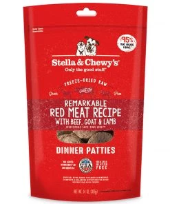 Three Blue Dogs Stella And Chewy's Remarkable Red Meat Freeze-Dried Raw Dinner Patties