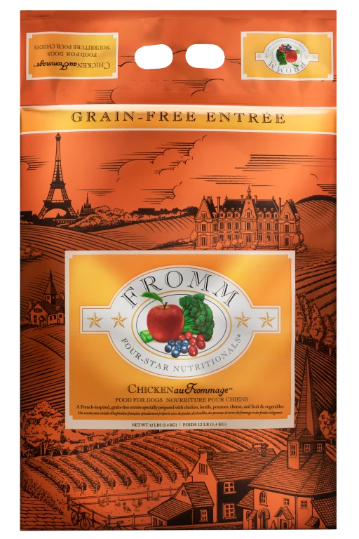 Fromm Chicken Au Frommage® Recipe Dog Food Three Blue Dogs 2 Fromm Chicken Au Frommage® Recipe Dog Food Three Blue Dogs