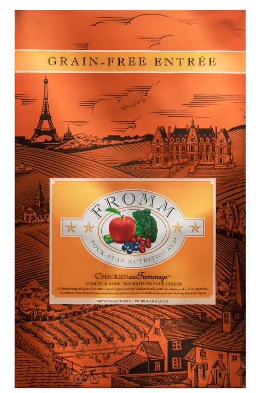 Fromm Chicken Au Frommage® Recipe Dog Food Three Blue Dogs 3 Fromm Chicken Au Frommage® Recipe Dog Food Three Blue Dogs