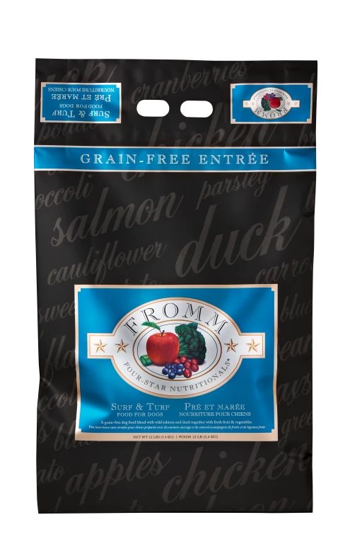 Three Blue Dogs Fromm Surf & Turf Recipe Dog Food 2 Three Blue Dogs Fromm Surf & Turf Recipe Dog Food