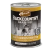 Merrick Backcountry Grain Free Hearty Chicken Thigh Stew Wet Dog Food Three Blue Dogs
