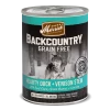 Merrick Backcountry Grain Free Hearty Duck + Venison Stew Wet Dog Food Three Blue Dogs