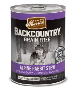 Merrick Backcountry Grain Free Alpine Rabbit Stew Wet Dog Food