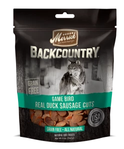 Merrick Backcountry Game Bird Real Duck Sausage Cuts