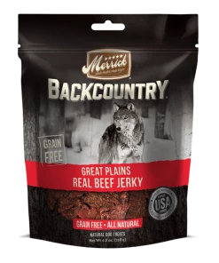 Three Blue Dogs Merrick Backcountry Great Plains Real Beef Jerky