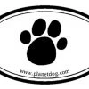 Planet Dog Euro Sticker - PAW Three Blue Dogs