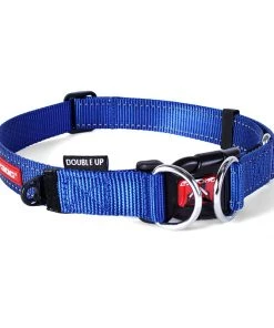 EzyDog DOUBLE UP COLLAR Three Blue Dogs