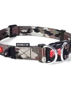 EzyDog DOUBLE UP COLLAR Three Blue Dogs