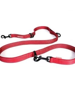 EzyDog VARIO 6 Multi-Function Leash + Snap Hook Three Blue Dogs