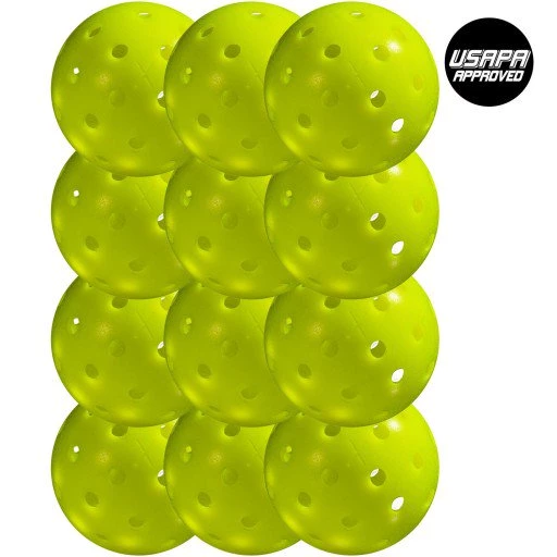 FRANKLIN PICKLEBALLS - X-40 OUTDOOR - 12 PACK 3 FRANKLIN PICKLEBALLS - X-40 OUTDOOR - 12 PACK