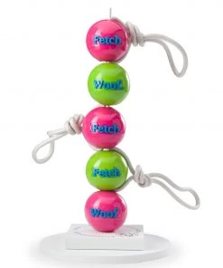 Planet Dog Fetch Ball With Rope Three Blue Dogs