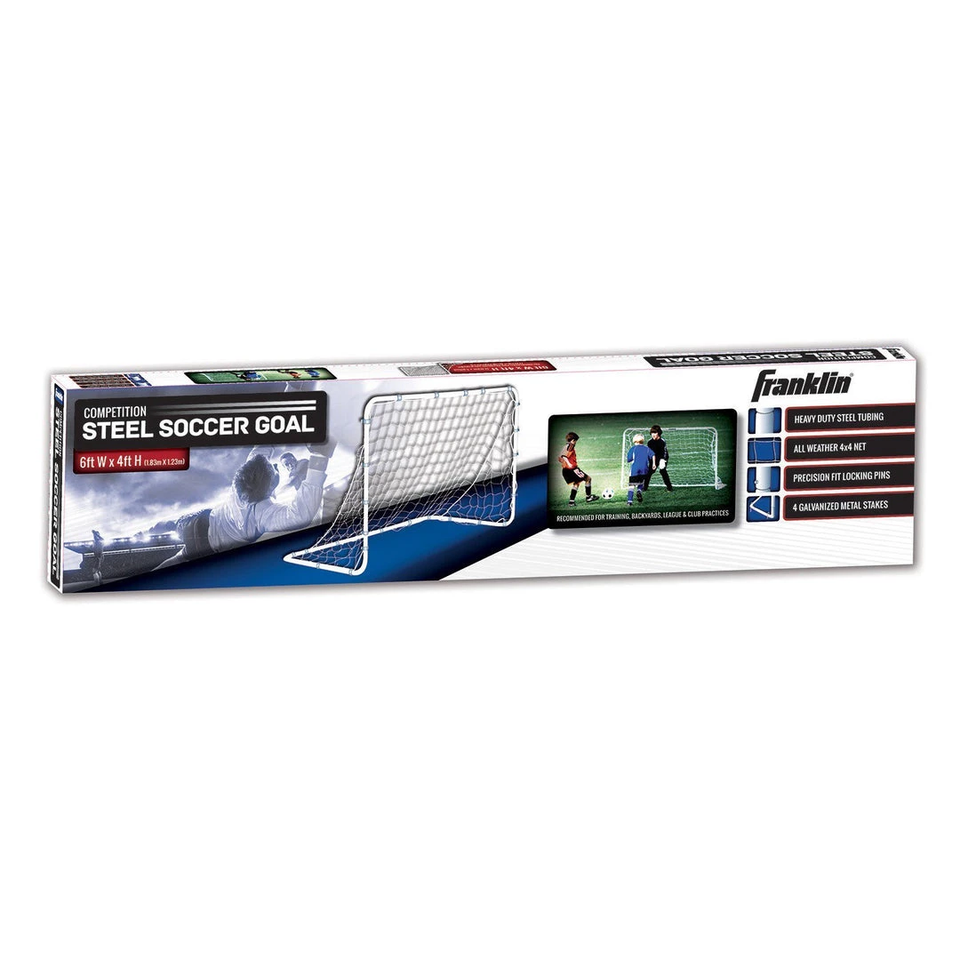 Team Sports Franklin COMPETITION STEEL SOCCER GOAL - 6' X 4'