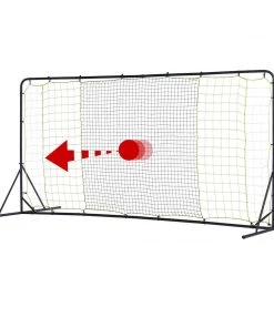 Franklin HEAVY DUTY STEEL SOCCER REBOUNDER WITH GROUND STAKES - 12' X 6' Team Sports